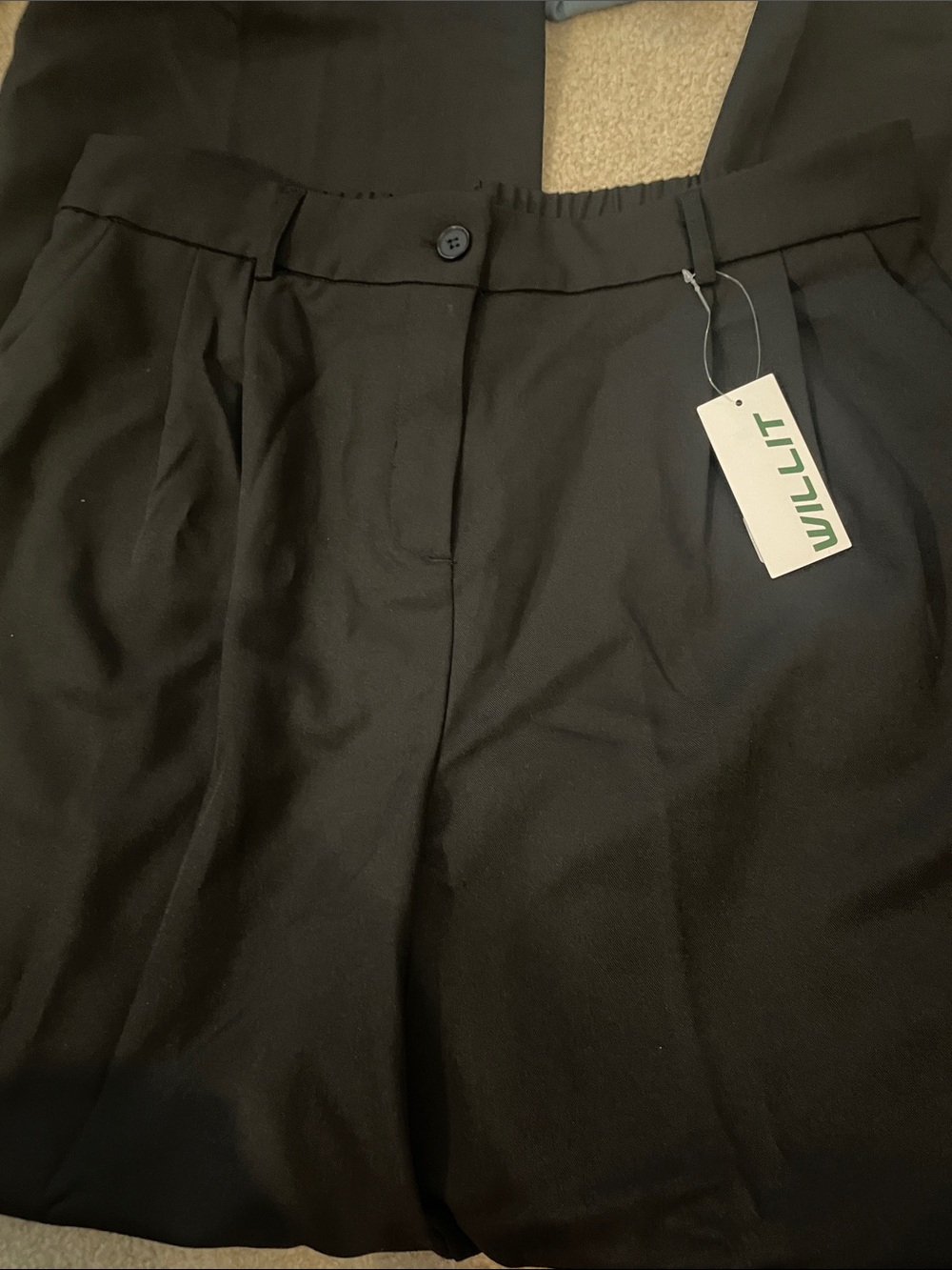 Willit Black Wide Leg Women's Pants